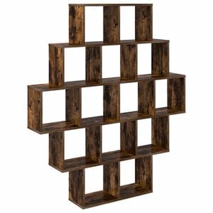vidaXL V&auml;gg hylla R&ouml;kt ek 120 x 20 x 136 cm Konstruerat tr&auml;