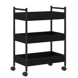 vidaXL K&ouml;ksvagn Svart ek 50 x 30 x 70 cm Konstruerat tr&auml;