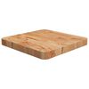 vidaXL Fyrkantig bordsskiva ljusbrun 40 x 40 x 4cm behandlad massiv ek