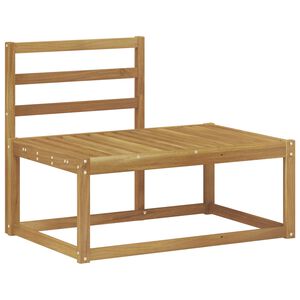 vidaXL Modulsoffa utomhus Vit 91 x 63 x 73 cm Massivt Akaciatr&auml;
