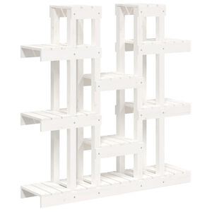 vidaXL V&auml;xtst&auml;ll vit 104,5x25x109,5 cm massiv furu