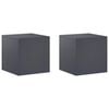 vidaXL V&auml;xtst&auml;ll 2 pcs Antracit 40 x 40 x 40 cm Galvaniserat st&aring;l
