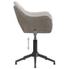 vidaXL Snurrbar kontorsstol ljusgr&aring; sammet