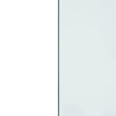 vidaXL Glasskiva för öppen spis rektangulär 100x50 cm