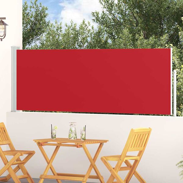 vidaXL Inf&auml;llbar sidomarkis 100x300 cm r&ouml;d