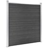 vidaXL Staketpanel WPC 353x186 cm svart