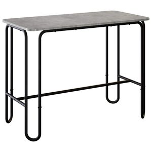 vidaXL Matbord 100 x 50 x 75 cm Konstruerat tr&auml; Betonggr&aring; Rektangul&auml;r
