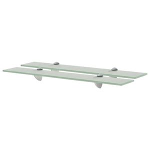vidaXL Sv&auml;vande hyllor 2 st glas 60x10 cm 8 mm