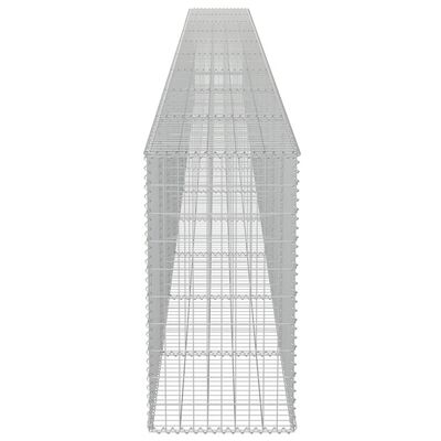 vidaXL Gabionmur i galvaniserat stål 900x50x100 cm