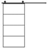 vidaXL Skjutd&ouml;rr med h&aring;rdvara 102,5x205 cm ESG-glas och aluminium