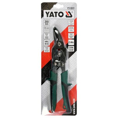 YATO Figursax höger 260 mm grön
