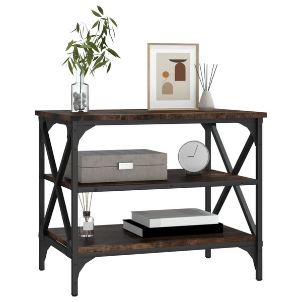 vidaXL Tv-b&auml;nk r&ouml;kf&auml;rgad ek 60x40x50 cm konstruerat tr&auml;