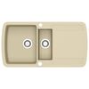 vidaXL Diskho granit dubbel beige