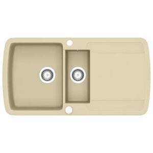 vidaXL Diskho granit dubbel beige