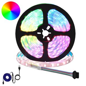 vidaXL LED Band 2 st Svart och Transparent Koppar och plast