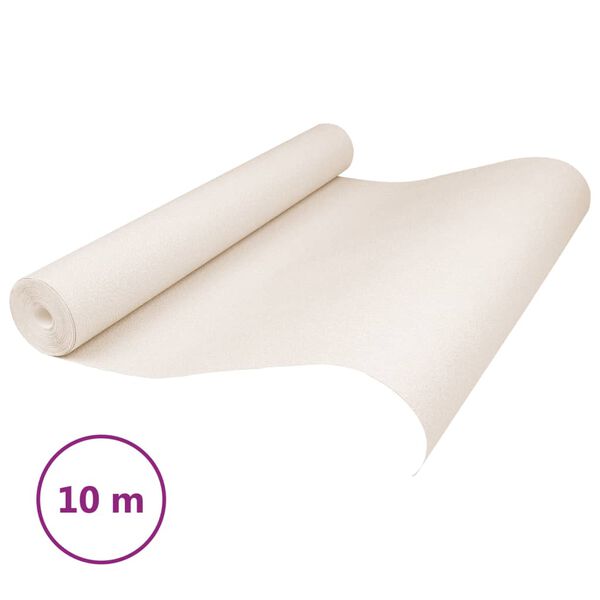 vidaXL Tapet 3D enfärgad beige 10x0,53 m non-woven tyg