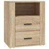 vidaXL S&auml;ngbord sonoma-ek 50x36x60 cm konstruerat tr&auml;