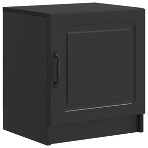 vidaXL Nattduksbord Svart 43 x 34,5 x 47 cm Konstruerat tr&auml;
