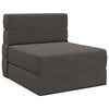 vidaXL F&auml;llbar Soffbed M&ouml;rkgr&aring; 70 x 80 x 60 cm Tyg