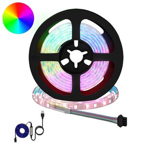 vidaXL LED Band 2 st Svart och Transparent Koppar och plast