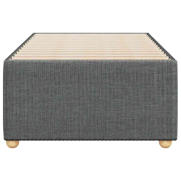 vidaXL Sängram utan madrass mörkgrå 90x190 cm tyg