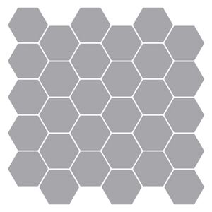 vidaXL Hexagonplatta 10 st Gr&aring; 30 x 30 cm Polyuretan och PET