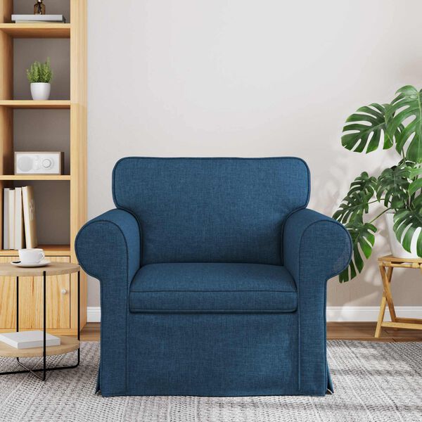 vidaXL Soffa Bl&aring; &Ouml;vergripande dimensioner: 95 x 82 x 80 cm (B x D x H)