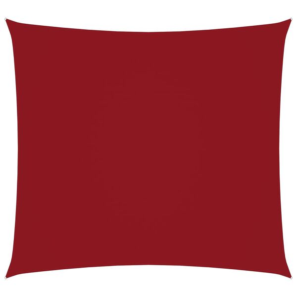 vidaXL Solsegel oxfordtyg fyrkantigt 3x3 m röd