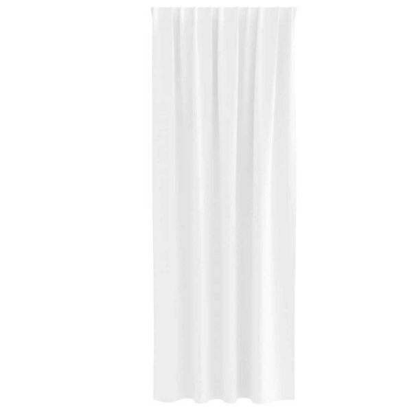vidaXL M&ouml;rkl&auml;ggningsgardiner med Ringar 2 pcs Ren Vit 245 x 140 cm