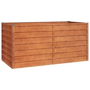 vidaXL Odlingsl&aring;da rostig 160x80x77 cm rosttr&ouml;gt st&aring;l