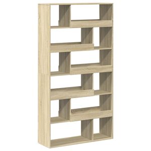 vidaXL Bokhylla sonoma-ek 100x33x187,5 cm konstruerat tr&auml;