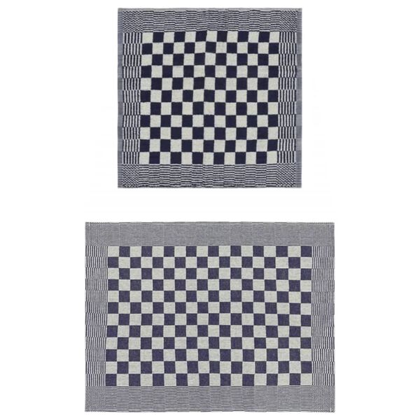 vidaXL Handduksset 20 st bl&aring; och vit bomull