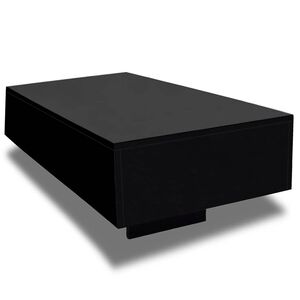 vidaXL Soffbord i h&ouml;gglans svart