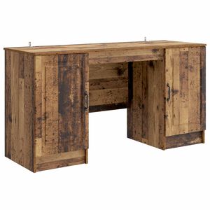 vidaXL Skrivbord Gammalt tr&auml; 142,5 x 50 x 75 cm Konstruerat tr&auml;