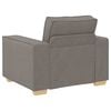 vidaXL Soffa taupe 100x78x84 cm tyg