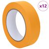 vidaXL M&aring;lartape 12 pcs Gul 30mm x 50m Papper