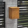 vidaXL Paketbox med d&ouml;rr Rostig 47.5 x 38 x 59 cm V&auml;derbest&auml;ndig st&aring;l