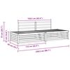 vidaXL Utomhussoffset 2 Stycke Naturf&auml;rg 203,5 x 83 x 73 cm