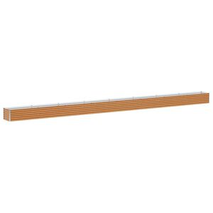 vidaXL Upph&ouml;jd odlingsl&aring;da Ljusbrun 775 x 50 x 36 cm Galvaniserat st&aring;l