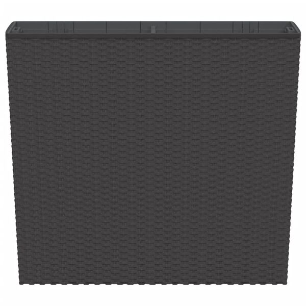 vidaXL Blomkruka med avtagbar insida brun 12/44 L PP-rotting