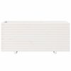 vidaXL Odlingslåda vit 110x40x49,5 cm massiv furu