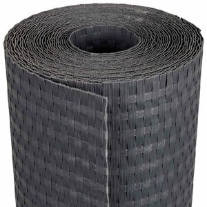 vidaXL Balkong Sk&auml;rm M&ouml;rkgr&aring; 600 x 80 cm konstrotting