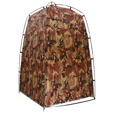 vidaXL Dusch/WC/omklädnings-tält kamouflage