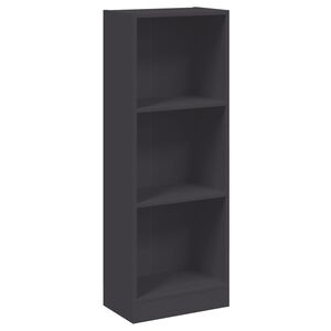 vidaXL Bokhylla 3 hyllor gr&aring; 40x24x109 cm konstruerat tr&auml;