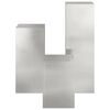 vidaXL Växtställ 3 pcs Silver Rostfritt stål
