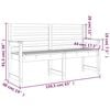 vidaXL Trädgårdsbänk 159,5x48x91,5 cm massiv furu