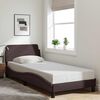 vidaXL Bed Frame "Dover" Dark Brown 80x200 cm Fabric