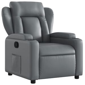 vidaXL Reclinerf&aring;t&ouml;lj gr&aring; konstl&auml;der