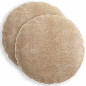 vidaXL Kudd&ouml;verdrag 2 st HEERLEN Taupe &Oslash; 40 cm Chenilletyg