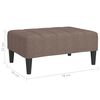 vidaXL Fotpall taupe 78x56x32 cm tyg